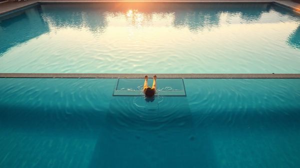 Découvrez les avantages d'une piscine à fond plat avec banquette immergée