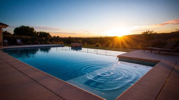 Découvrez les avantages d'une piscine à fond plat avec banquette immergée