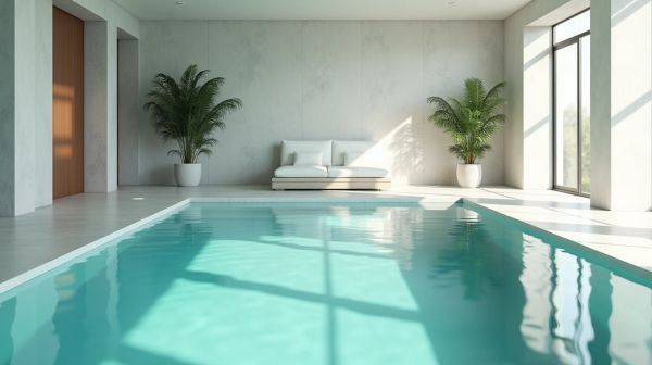 Piscine à fond plat avec banquette immergée : un confort exceptionnel pour vos moments de détente