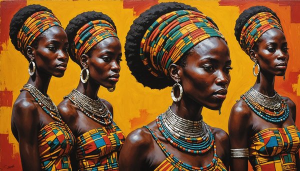 Découvrez la beauté chatoyante du tableau africain